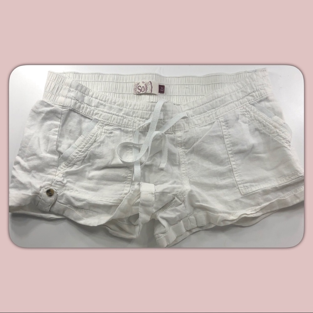 ❌SOLD❌SO Brand White Shorts